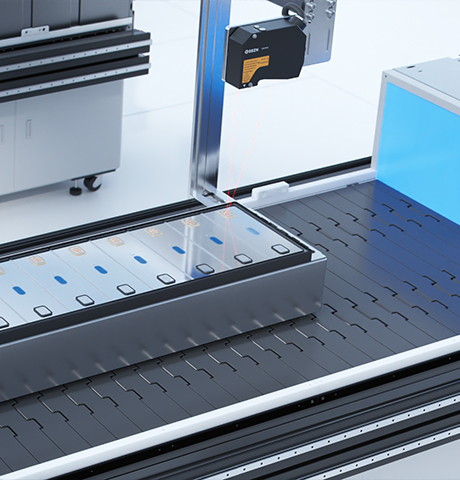 电芯极柱寻址探高